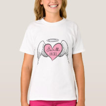 Earth Angel Flickans Tee – Hjärta, Vingar & Gloria