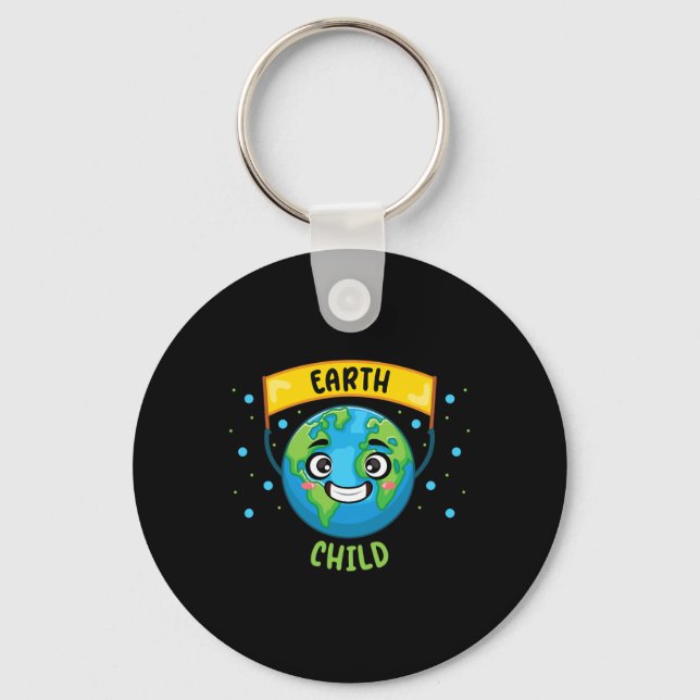 Earth Child Spara Planet Teacher Science Climate C Nyckelring (Framsida)
