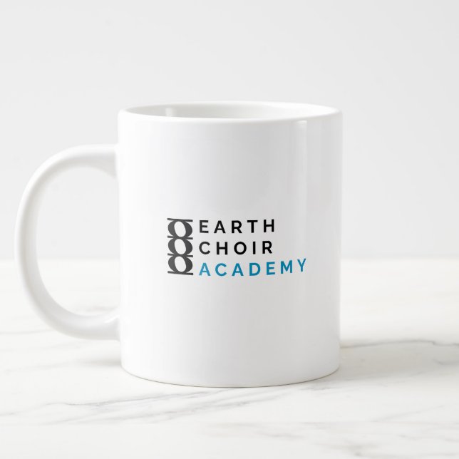 Earth Choir Academy Logotyp Jumbo Pint Jumbo Mugg (Vänster)