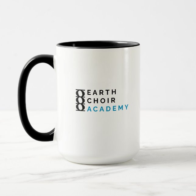 Earth Choir Academy Logotyp Two-Tone Mugg (Vänster)