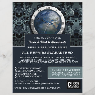 Earth Clock, Horologist Advertising Reklamblad