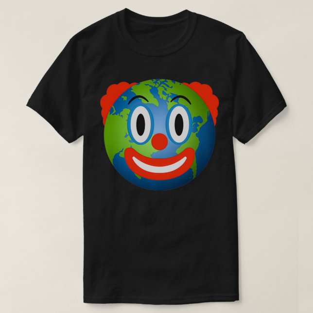 Earth Clown Inspired Clown World Related Clown Emo T Shirt (Design framsida)