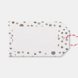 Earth Confetti Watercolor Dots Gift-Märkre Presentetikett