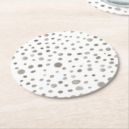 Earth Confetti Watercolor Dots Papper Underlägg
