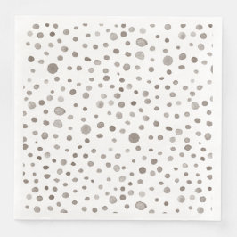 Earth Confetti Watercolor Dots, Pappersservett