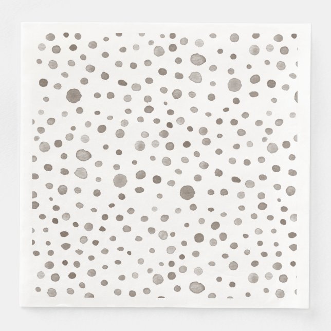 Earth Confetti Watercolor Dots, Pappersservett (Framsida)