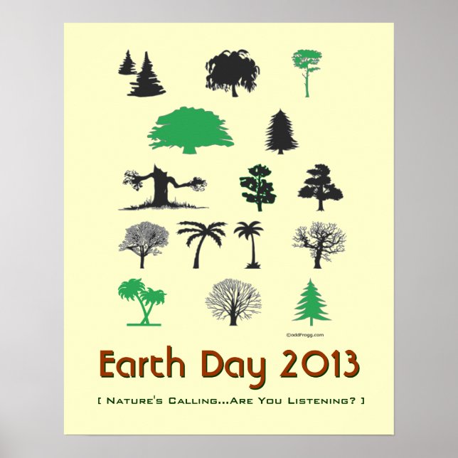 Earth Day 2013 Nature Calling Poster (Framsidan)