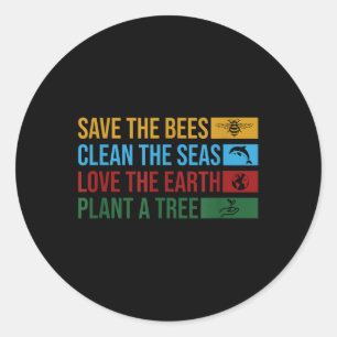 Earth Day 2022 Planet Environmental Science Spara  Runt Klistermärke