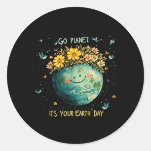 Earth Day 2025 Go Planeti T's Your Earth Day Cute Runt Klistermärke