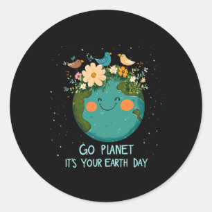 Earth Day 2025 Go Planeti T's Your Earth Day Cute Runt Klistermärke