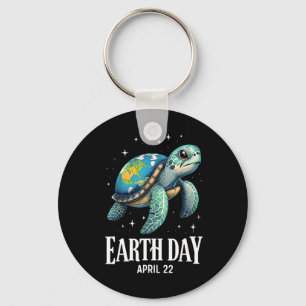 Earth Day 2025 Restore Earth Sea Turtle Art Spara Nyckelring