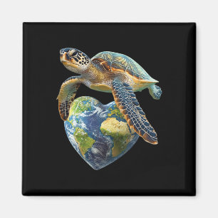 Earth Day 2025 Restore Rädda planeten Earth Sea T Magnet