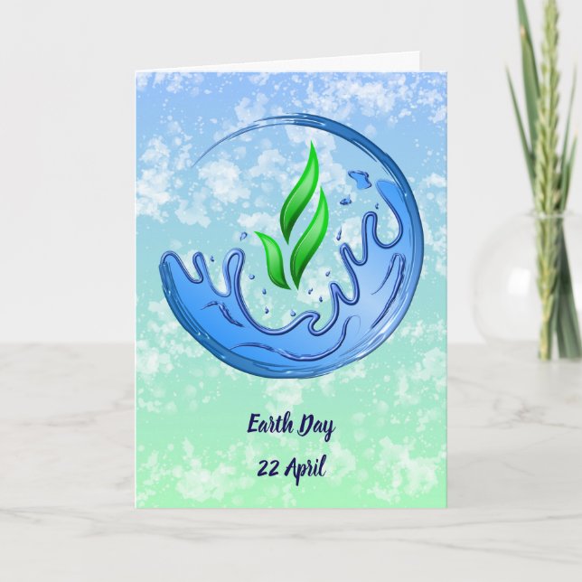 Earth Day 2025: Vår kraftfulla planetVapensköld Kort (Framsida)