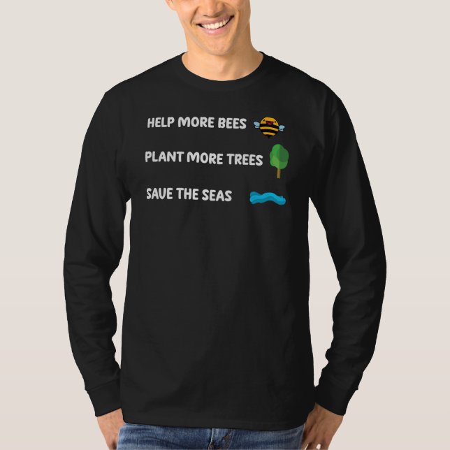 Earth Day Animals Environment Anniversary Decorati T Shirt (Framsida)