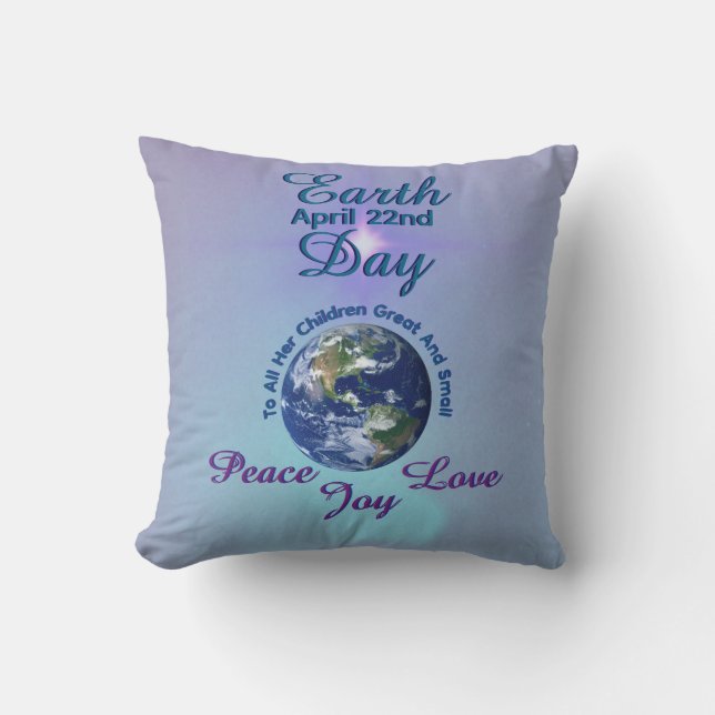 Earth Day - April 22nd Kudde (Framsida)