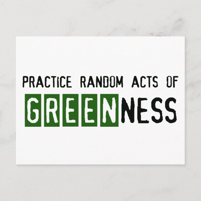 Earth Day - BE-Grönten Vykort (Framsida)