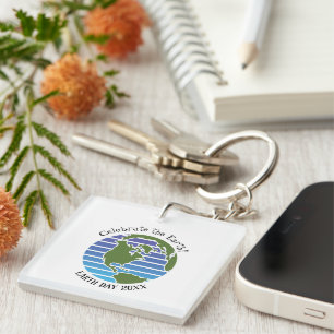 Earth Day Blue Grönt Globe Karta Planet