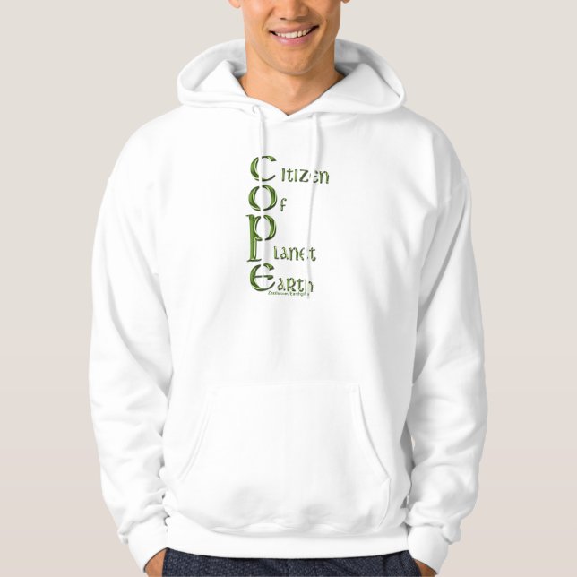 EARTH DAY Citizen of Planet Earth COPE Eco Hoodie (Framsida)