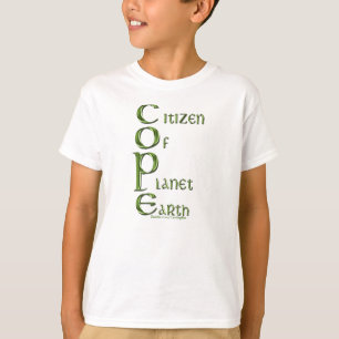 EARTH DAY Citizen of Planet Earth COPE Kids' Eco T Shirt