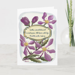 Earth Day: Crab Apple-Blommar i Gouache Kort