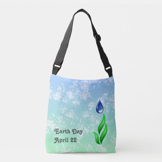 Earth Day Crossbody Bag Axelväska (Framsida)