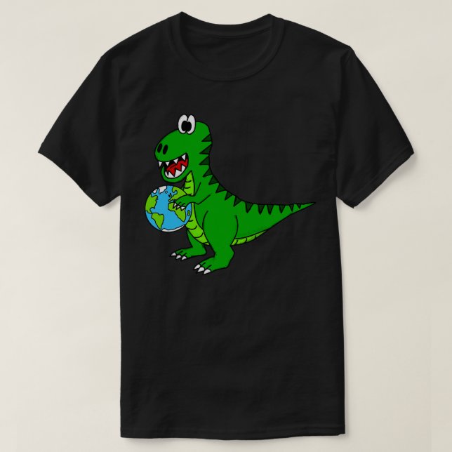 Earth Day Dinosaur TRex Environmentalist Funny T Shirt (Design framsida)