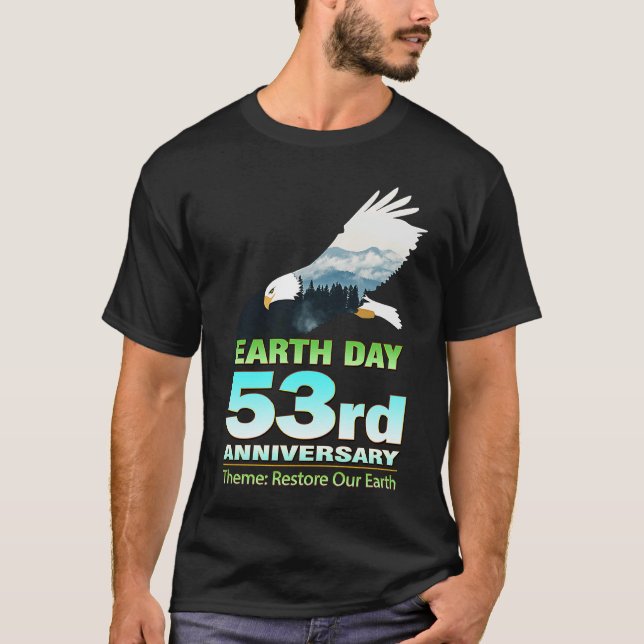 Earth Day Eco Friendly Apparel for Pro Environment T Shirt (Framsida)
