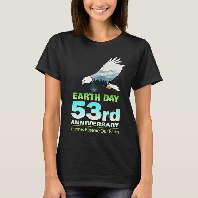 Earth Day Eco Friendly Apparel for Pro Environment T Shirt (Framsida)