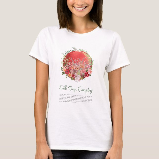 Earth Day Everaily T-Shirt (Framsida)