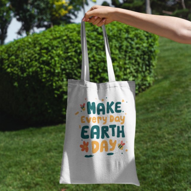 Earth Day Everaily Tote Bag Tygkasse (Skapare uppladdad)