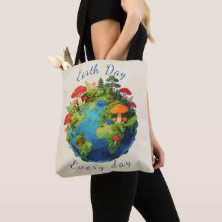 Earth Day Every Day Nature Planet Design Tygkasse