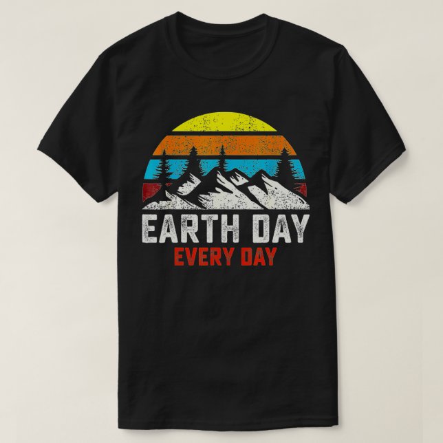 Earth Day Everyday 51th Anniversary Planet Teacher T Shirt (Design framsida)