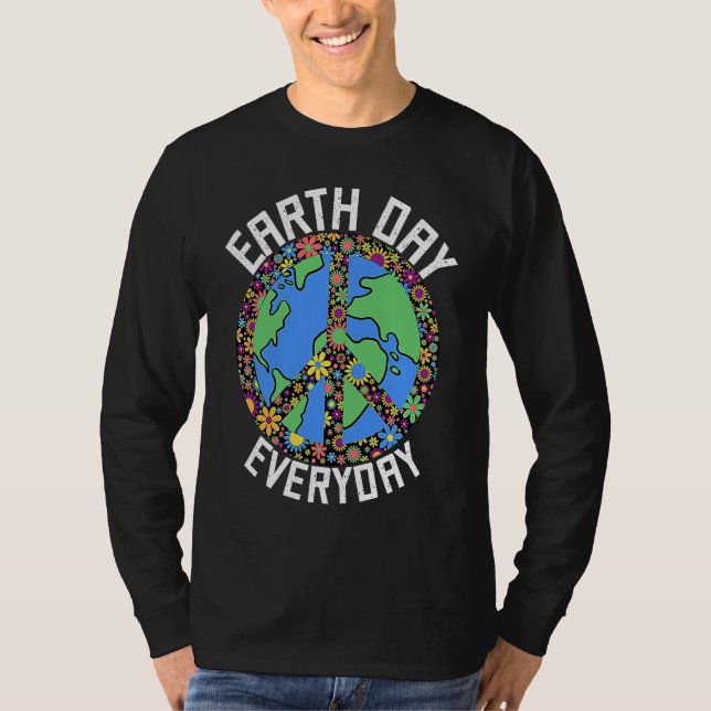 Earth Day Everyday Climate Change Environmental Aw T Shirt (Framsida)