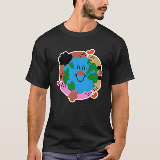 Earth day Everyday Cute Earth T Shirt (Framsida)
