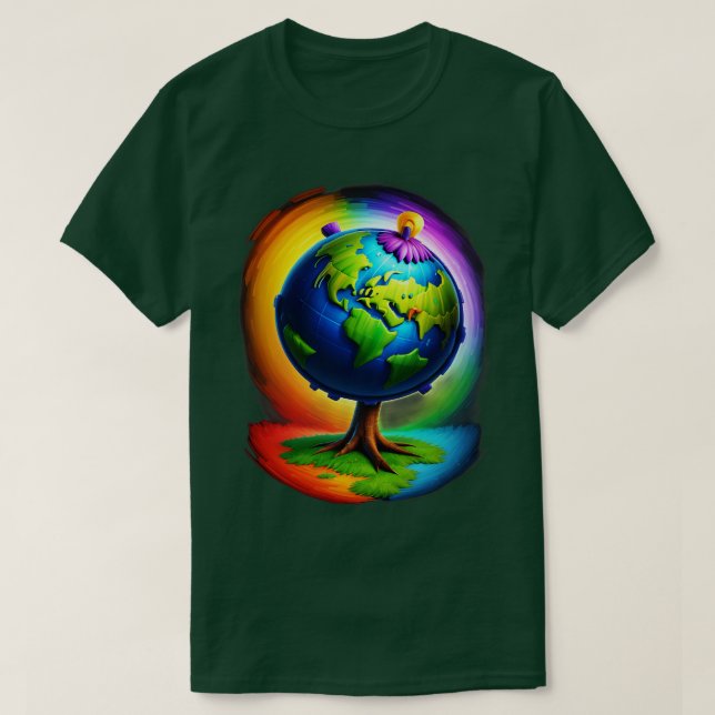 Earth Day Firande T Shirt (Design framsida)