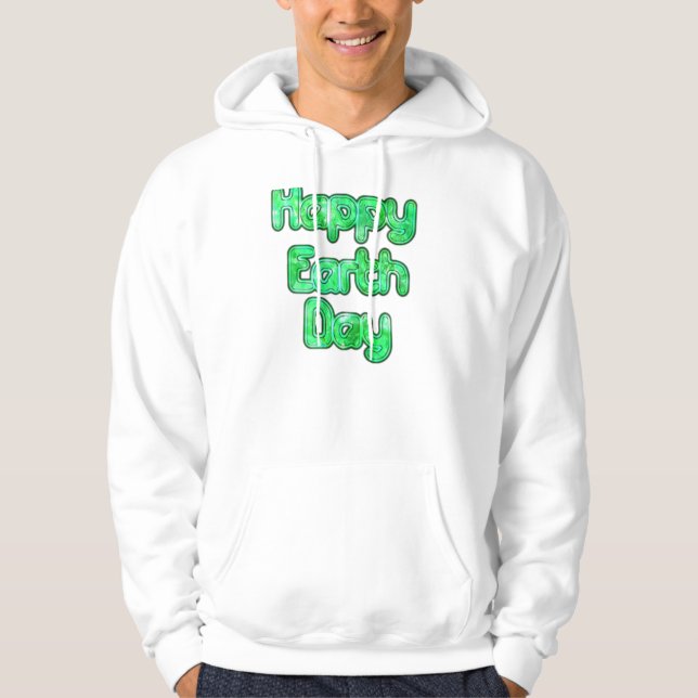 Earth Day Hakuna Matata Basic Hooded Sweatshirt (Framsida)