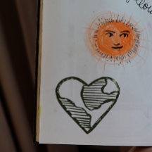 Earth Day Heart Earthy Kärlek