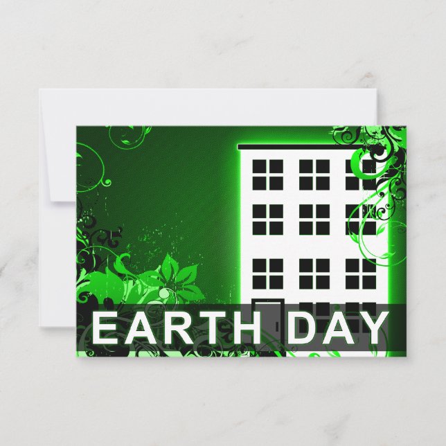 earth day : hi-fi building inbjudningar (Framsida)