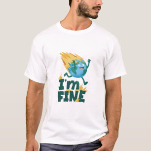 Earth Day Jag Mår Bra Planet Klimatmedvetenhet T-S T Shirt
