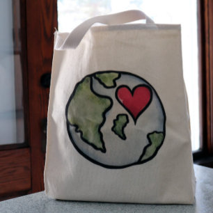 Earth Day Kärlek Tygkasse