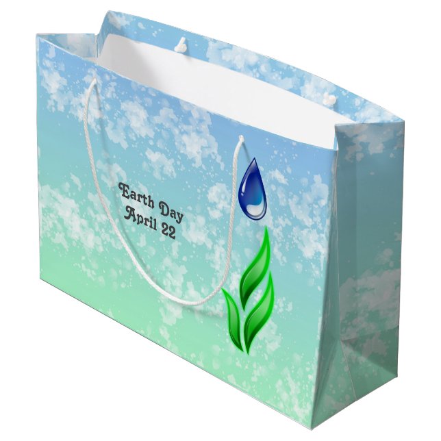 Earth Day Large Gift Bag (Baksidan Vinklad)