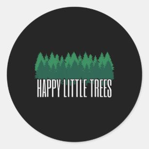 Earth Day Lycklig Little Träd Runt Klistermärke