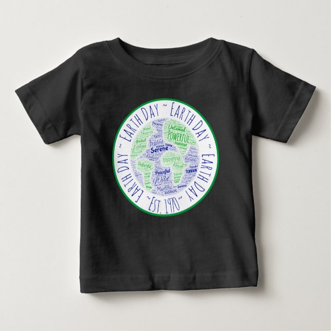 Earth Day Ord Art T-Shirt (Framsida)