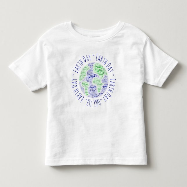 Earth Day Ord Art T-Shirt (Framsida)