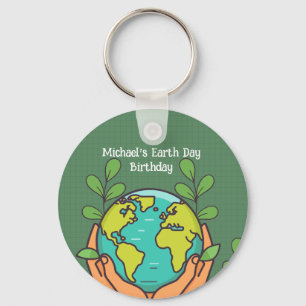 Earth Day Party Nyckelring
