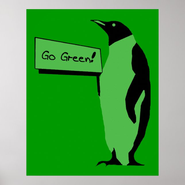 Earth Day Penguin Poster (Framsidan)