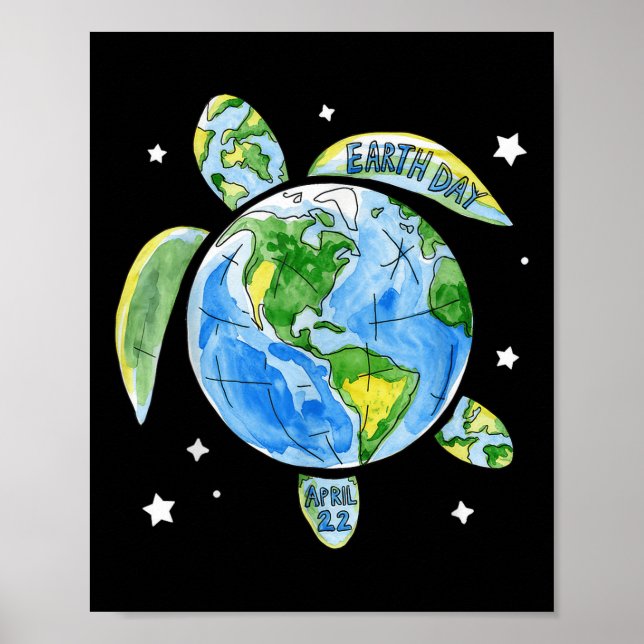 Earth Day Planet Poster (Framsidan)