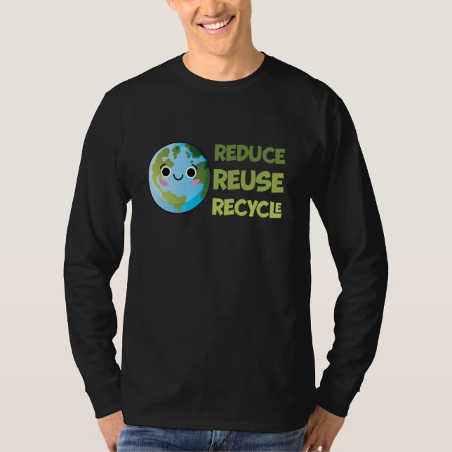 Earth Day Recycling Environment Anniversary Decora T Shirt (Framsida)