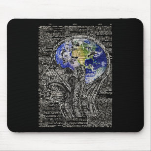 Earth Day Restore Earth Brain Art Räddar planetna Musmatta