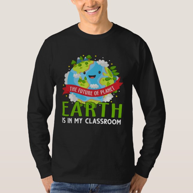 Earth Day  Save Our Home Plant More Trees Go Plane T Shirt (Framsida)